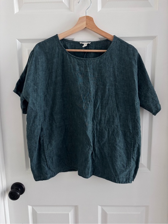 Eileen Fisher Tops - Eileen Fisher 100% Organic Linen Top
